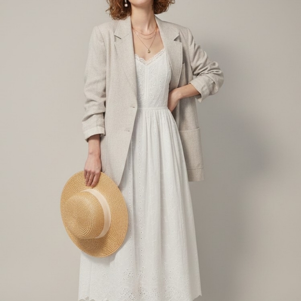 CLEO - Linen Blend Oversized Blazer